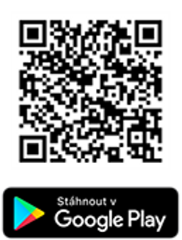 QR kód pro stažení aplikace Proud z google play
